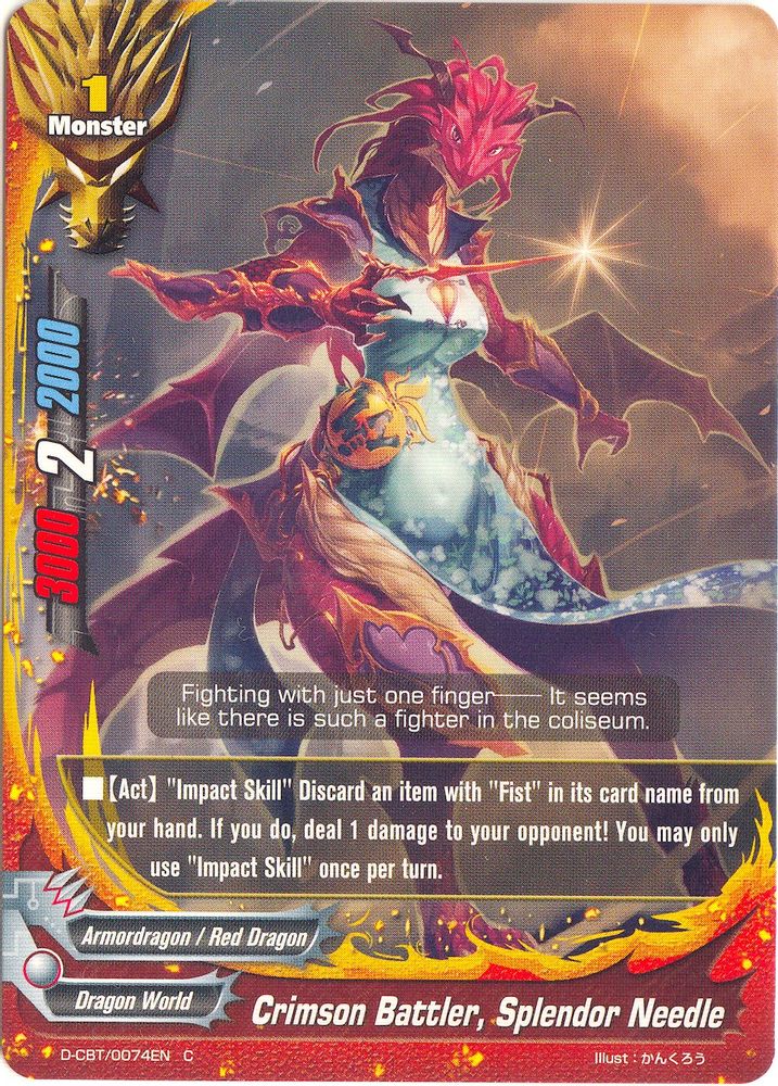 Crimson Battler, Splendor Needle, Standard, front