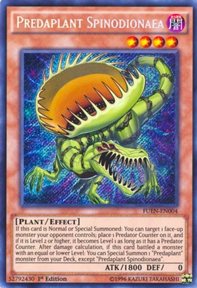 Predaplant Spinodionaea, 1st-edition, front