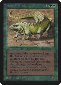 Thicket Basilisk, Alpha Edition