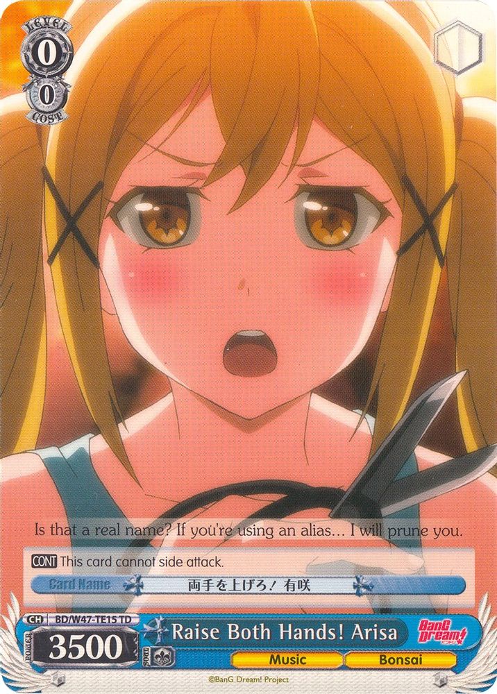 Raise Both Hands! Arisa, Standard, front