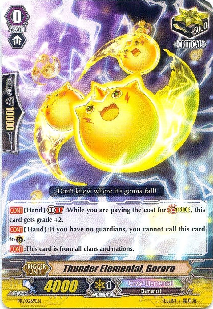 Thunder Elemental, Gororo - PR/0269EN, Standard, front
