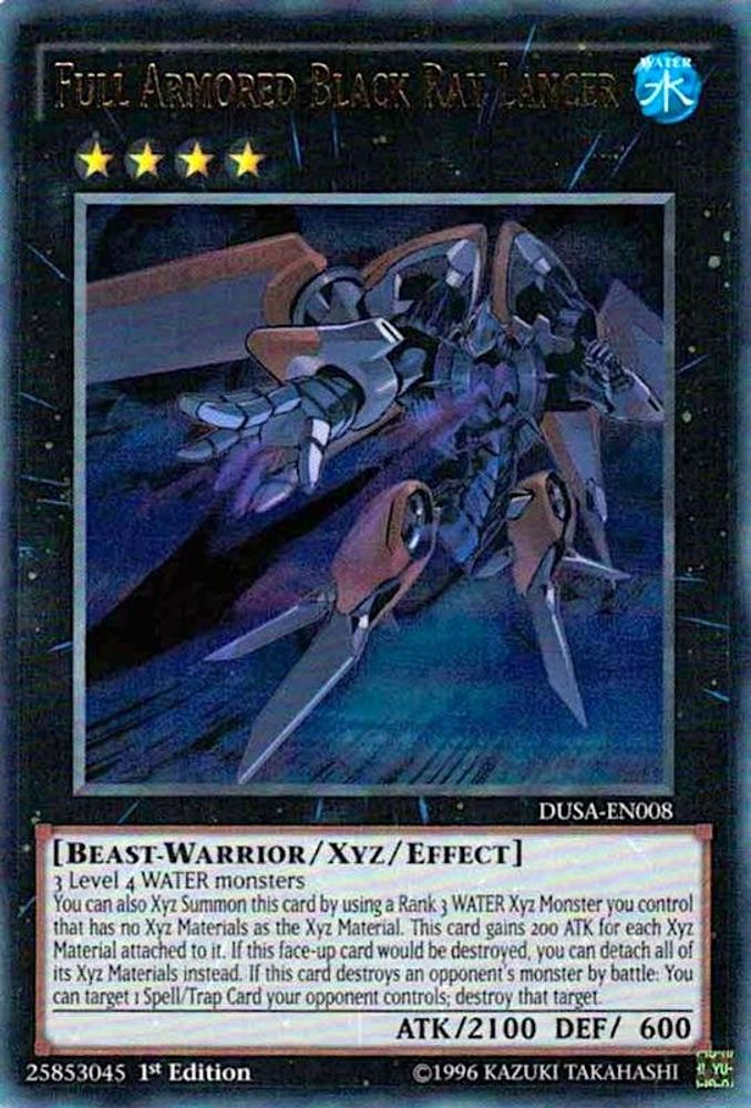 Full Armored Black Ray Lancer, 1st-edition, front