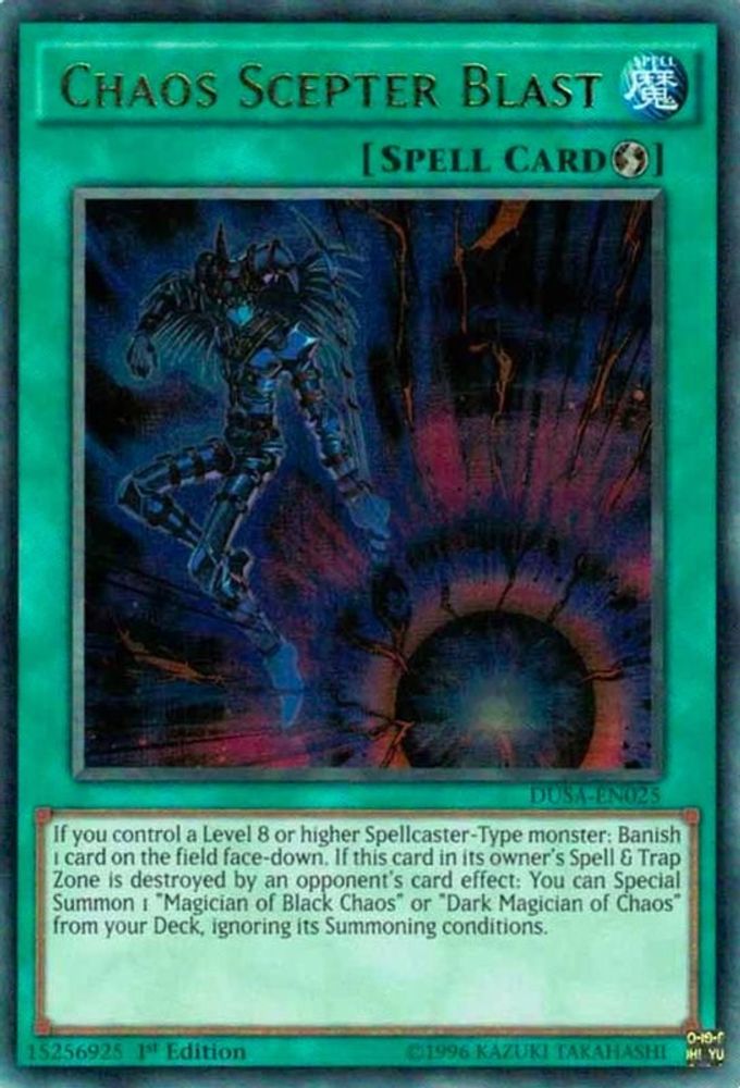 Chaos Scepter Blast, 1st-edition, front