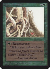 Wall of Brambles, Alpha Edition