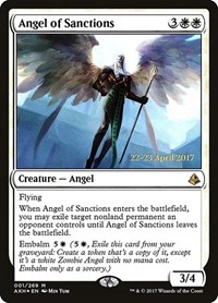 Angel of Sanctions, Prerelease Cards