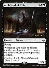 Archfiend of Ifnir, Prerelease Cards