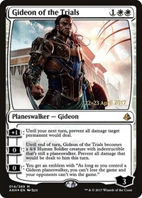 Gideon of the Trials, Prerelease Cards