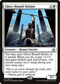 Glory-Bound Initiate, Prerelease Cards