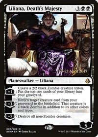 Liliana, Death's Majesty, Prerelease Cards