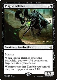 Plague Belcher, Prerelease Cards