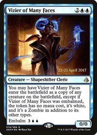 Vizier of Many Faces, Prerelease Cards