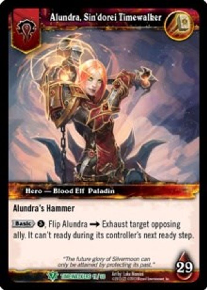 Alundra, Sin'dorei Timewalker (b), Standard, front
