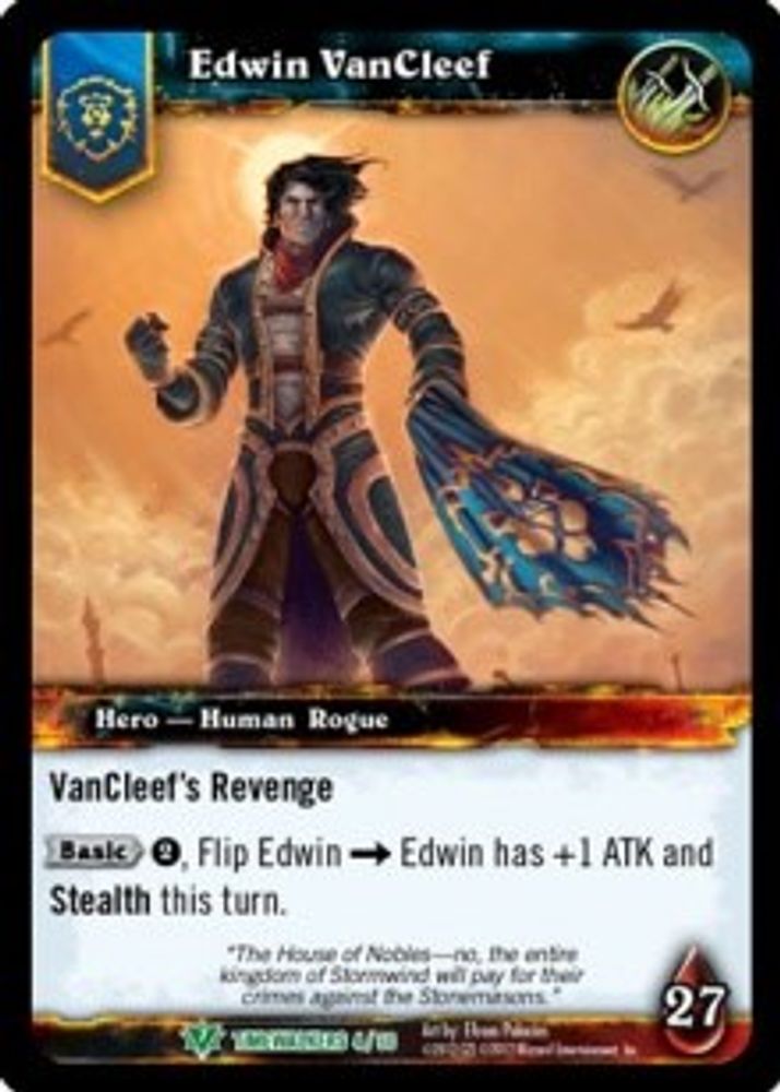 Edwin VanCleef, Standard, front