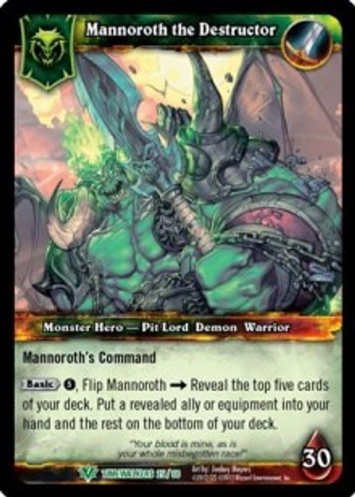 Mannoroth the Destructor, Standard, front