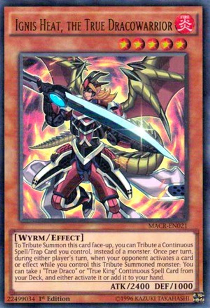 Ignis Heat, the True Dracowarrior, 1st-edition, front