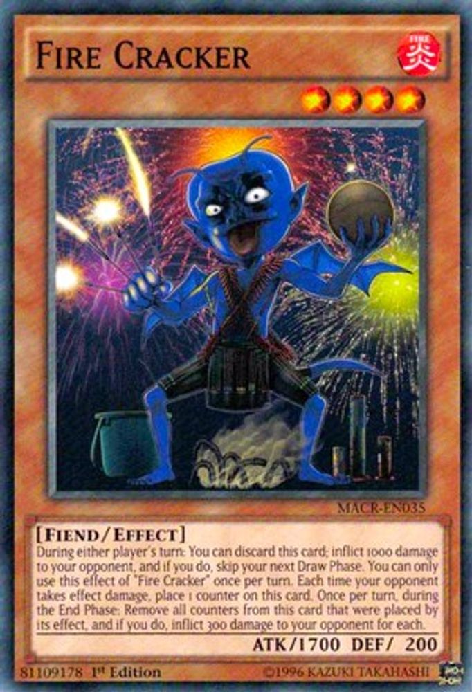 Fire Cracker, 1st-edition, front