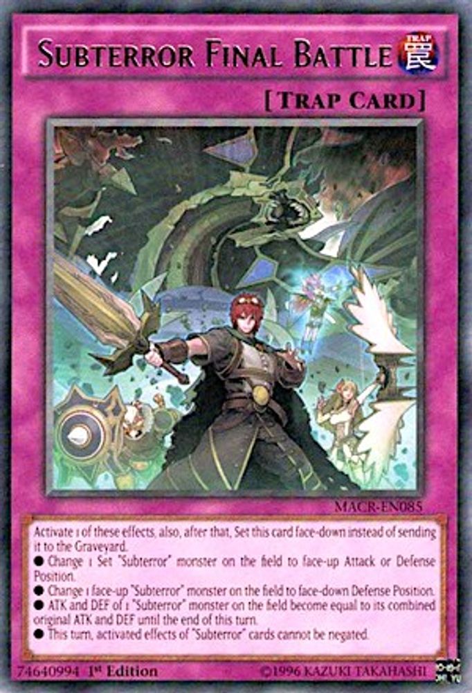Subterror Final Battle, 1st-edition, front