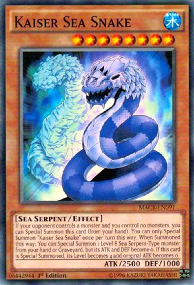 Kaiser Sea Snake, 1st-edition, front