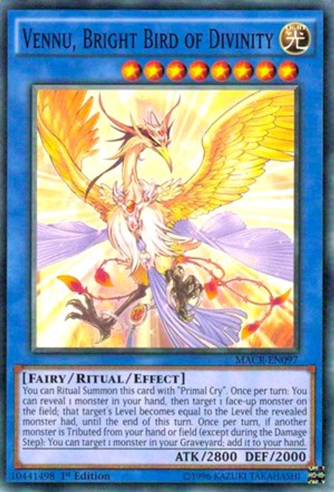 Vennu, Bright Bird of Divinity, 1st-edition, front
