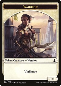 Warrior // Labyrinth Guardian Double-Sided Token, Amonkhet