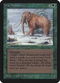 War Mammoth, Alpha Edition