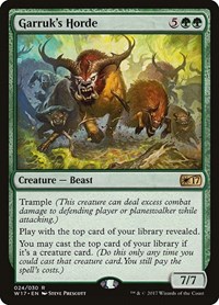 Garruk's Horde, Welcome Deck 2017