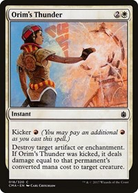 Orim's Thunder, Commander Anthology