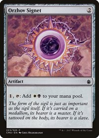 Orzhov Signet, Commander Anthology