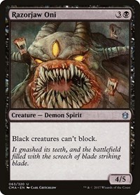Razorjaw Oni, Commander Anthology