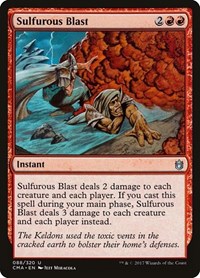 Sulfurous Blast, Commander Anthology