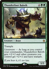 Thunderfoot Baloth, Commander Anthology