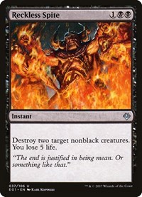 Reckless Spite, Archenemy: Nicol Bolas