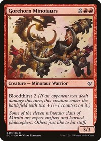 Gorehorn Minotaurs, Archenemy: Nicol Bolas