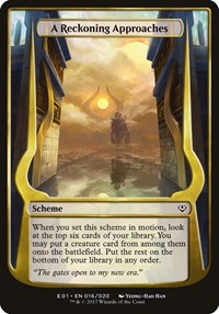 A Reckoning Approaches (Archenemy: Nicol Bolas), Oversize Cards