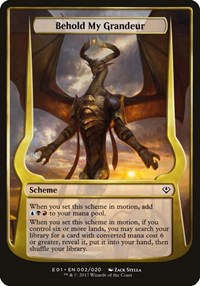 Behold My Grandeur (Archenemy: Nicol Bolas), Oversize Cards
