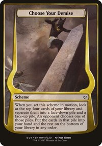 Choose Your Demise (Archenemy: Nicol Bolas), Oversize Cards