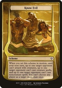 Know Evil (Archenemy: Nicol Bolas), Oversize Cards