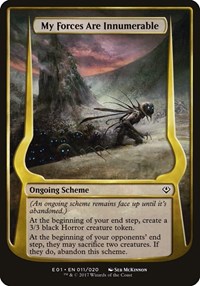 My Forces Are Innumerable (Archenemy: Nicol Bolas), Oversize Cards