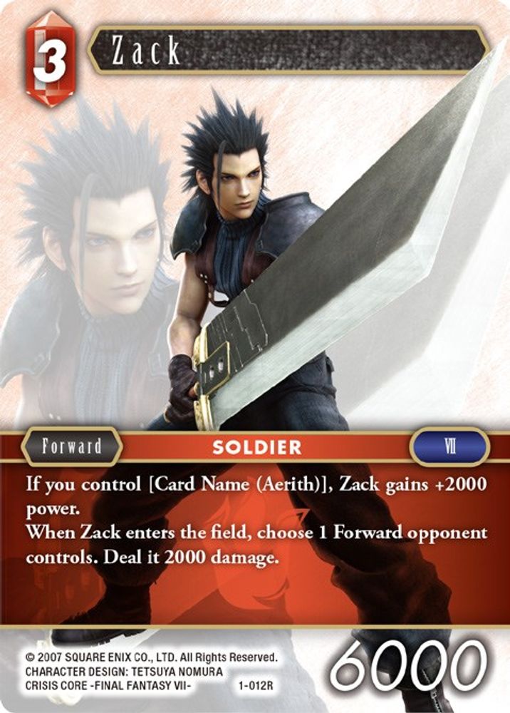 Zack, Standard, front