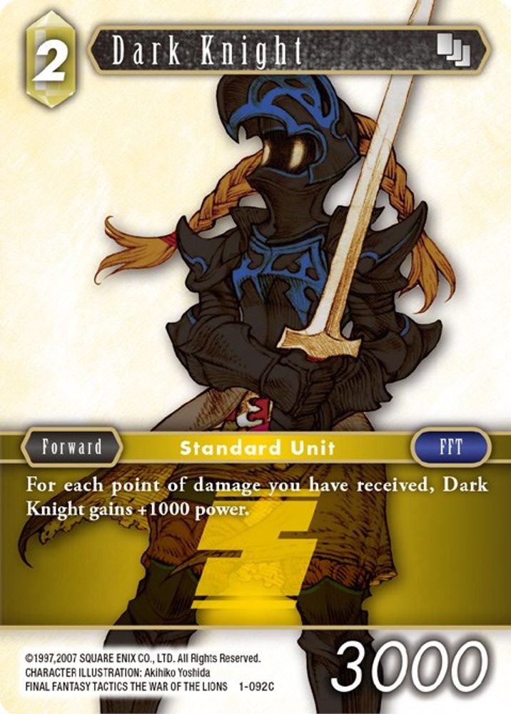 Dark Knight (Female Unit), Standard, front