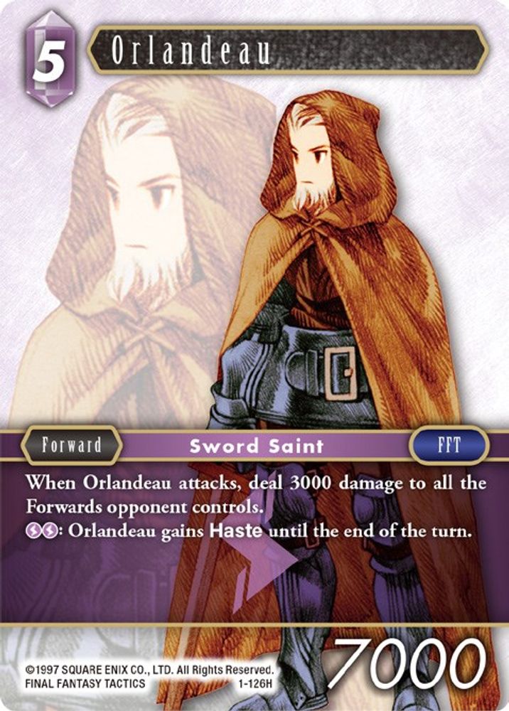 Orlandeau, Standard, front