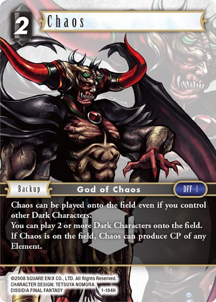 Chaos, Standard, front