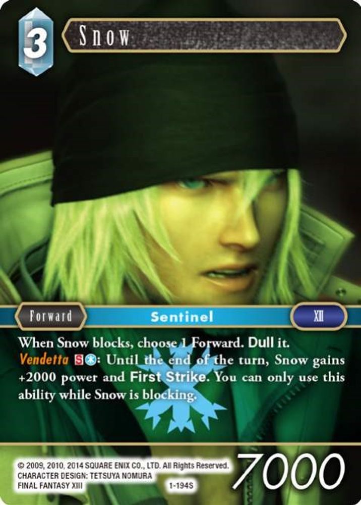 Snow (Starter), Standard, front