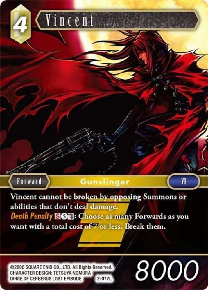Vincent (Legend), Standard, front