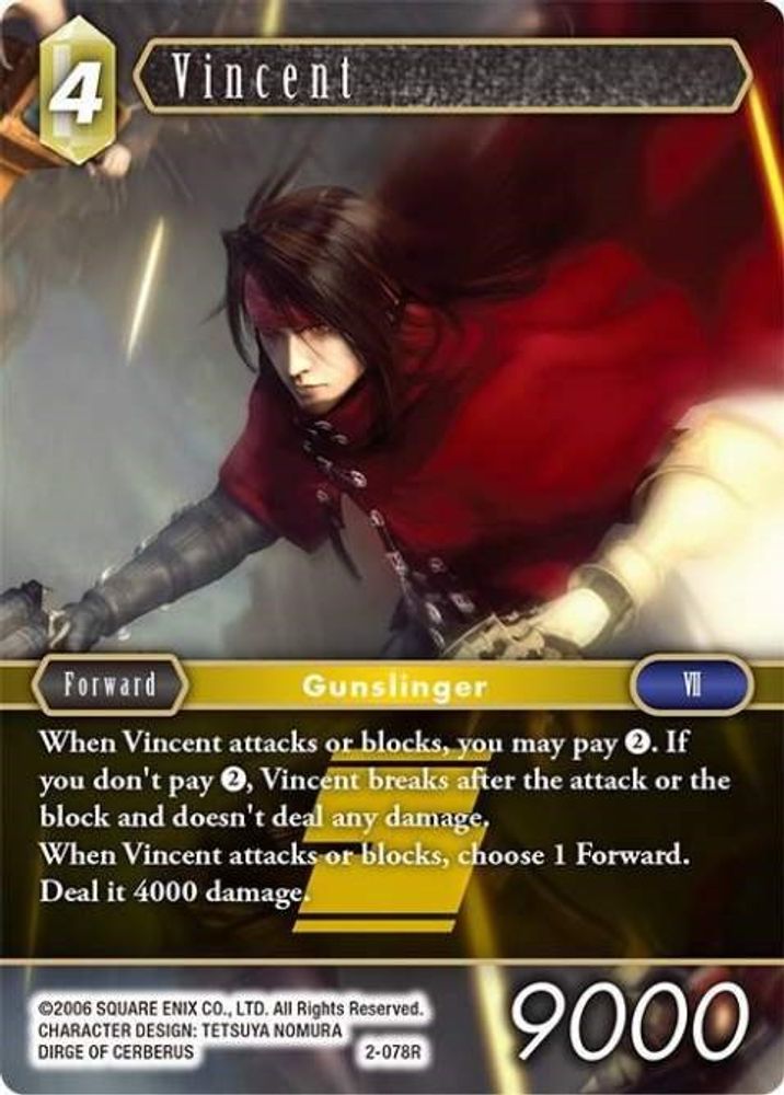 Vincent (Rare), Standard, front