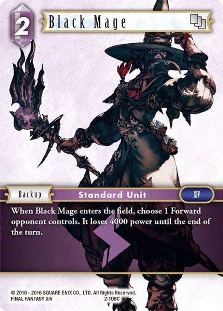 Black Mage (2-108C), Standard, front