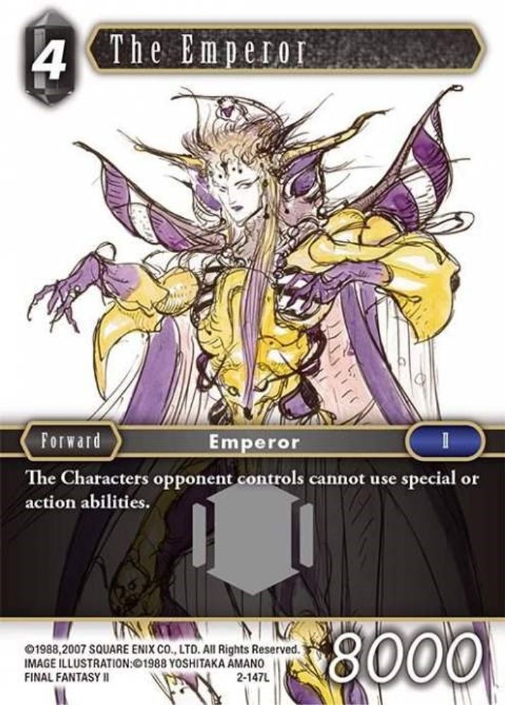 The Emperor, Standard, front