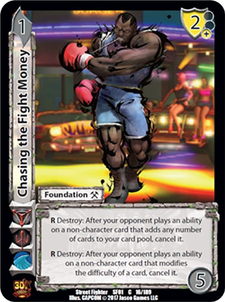 Chasing the Fight Money, Standard, front