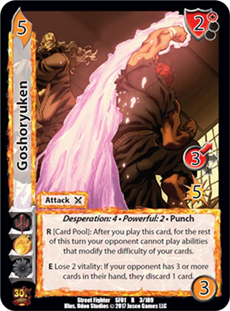 Goshoryuken, Standard, front