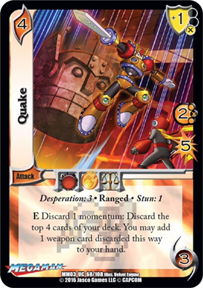 Quake, Standard, front
